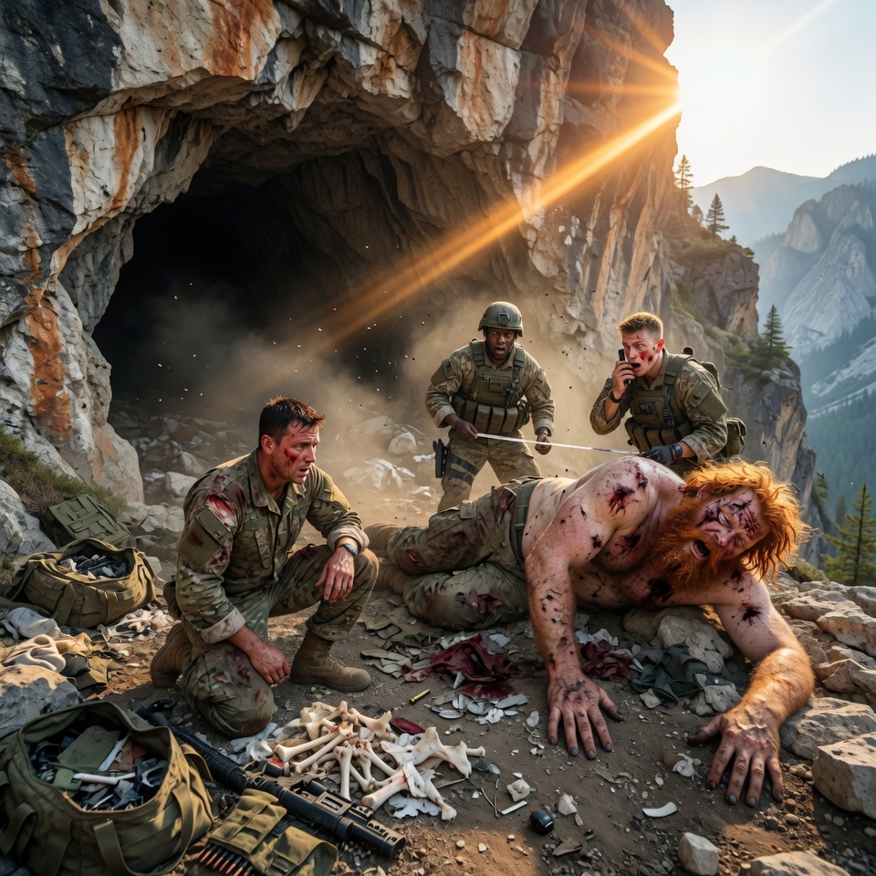 I Led My Ranger Team Into Kandahar’s Caves Searching for Our Missing Brothers – Then a 13-Foot Red-Haired Giant Speared One Alive Right in Front of Me!