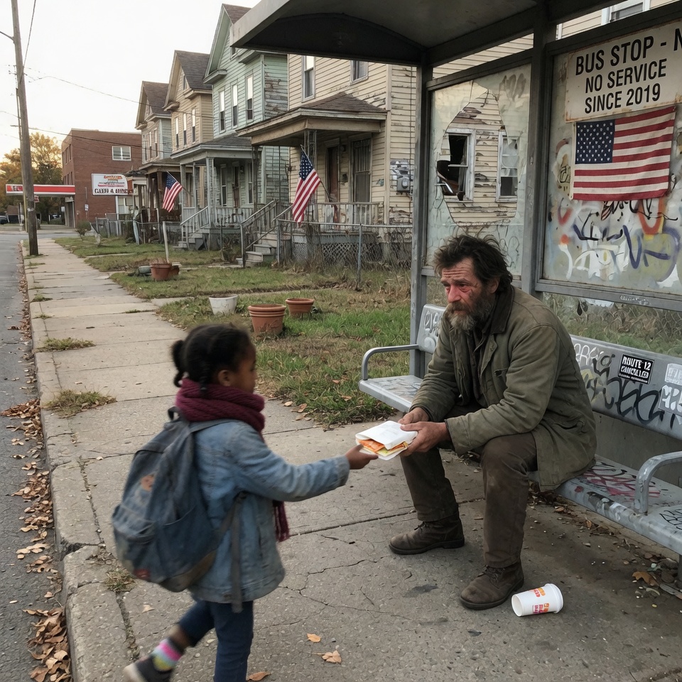 BETRAYED BY THE BADGE: THE HOMELESS HERO AND THE LITTLE GIRL WHO SAVED HIM!