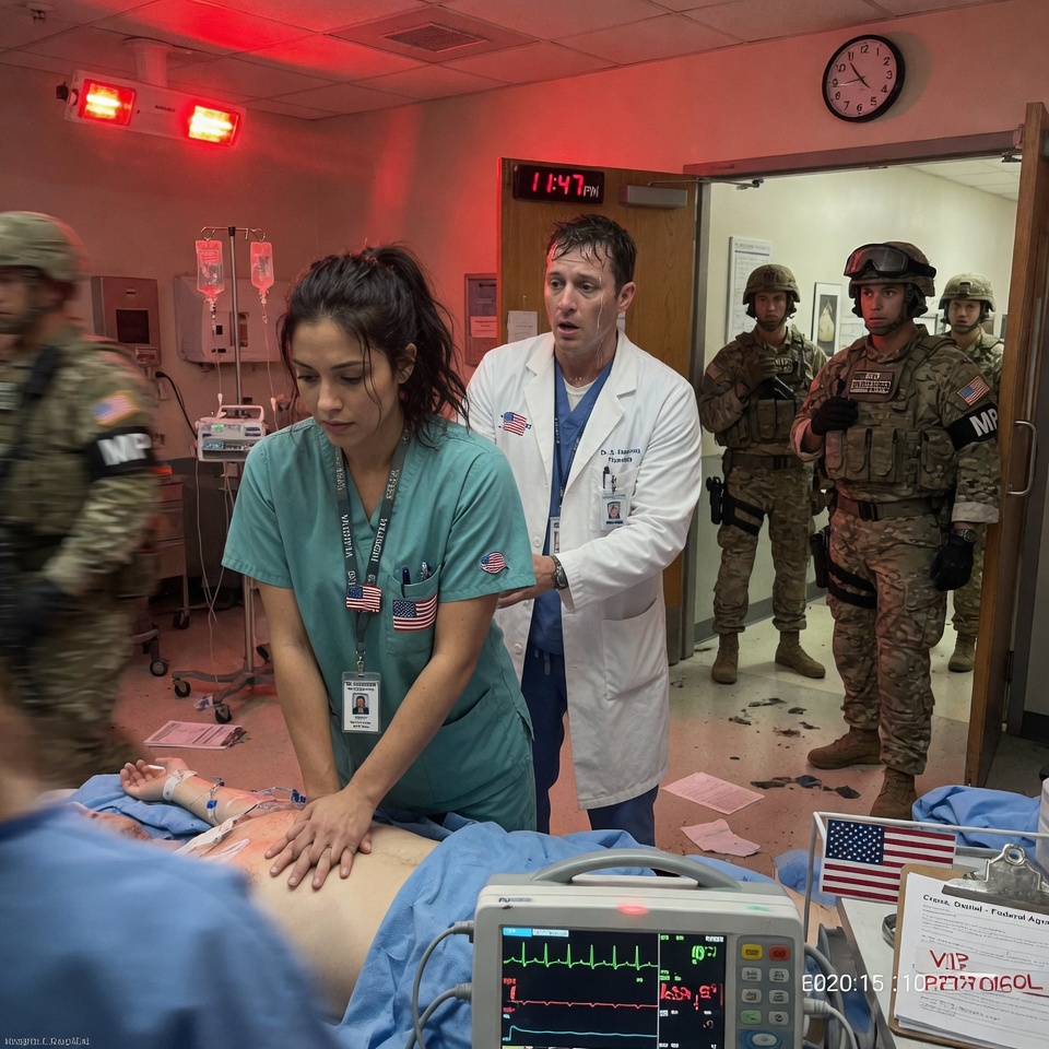 “I TOLD HER SHE WAS JUST A NURSE—THEN ARMED SOLDIERS KICKED DOWN MY ER DOORS AND CALLED HER ‘MA’AM.'” WHAT HAPPENED IN THAT TRAUMA BAY CHANGED EVERYTHING FOREVER… CAN YOU GUESS WHO SHE REALLY WAS?