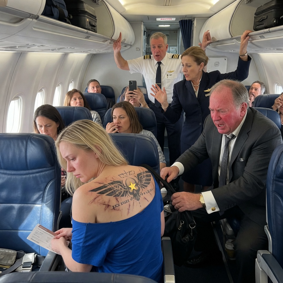 She Paid for First Class, But the Millionaire Demanded Her Seat. When the Pilot Saw the Secret Mark Hidden Under Her Shirt, the Entire Cabin Froze in Terror.