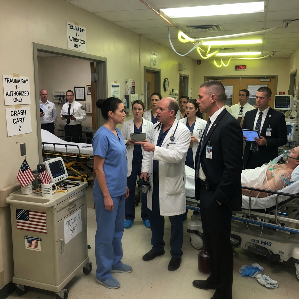 SHE STOOD INVISIBLE IN PLAIN SCRUBS FOR THREE WEEKS — DISMISSED, HUMILIATED, TOLD TO FETCH COFFEE. THEN A DYING MAN ROLLED IN WITH A BULLET HOLE AND A FEDERAL ESCORT. SUDDENLY THE “NOBODY NURSE” WAS GIVING ORDERS LIKE A BATTLEFIELD COMMANDER. WHAT WOULD YOU SACRIFICE TO SAVE A STRANGER?