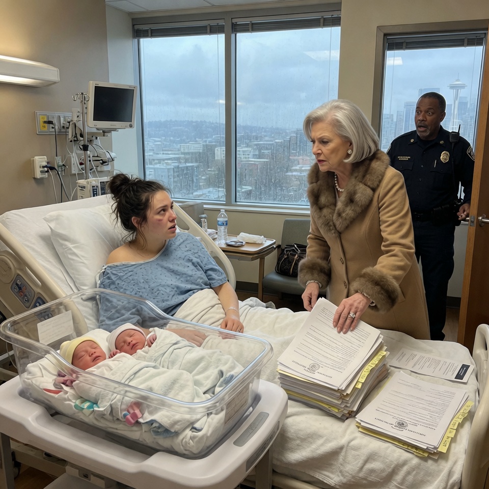 Fresh Out Of The OR, My Mother-In-Law Threw Adoption Papers On My Bed And Tried To Steal My Newborn Son. She Called Me A Jobless, Unstable Wife—Until The Hospital’s Chief Of Security Walked In, Recognized My Face, And Destroyed Her Entire World.