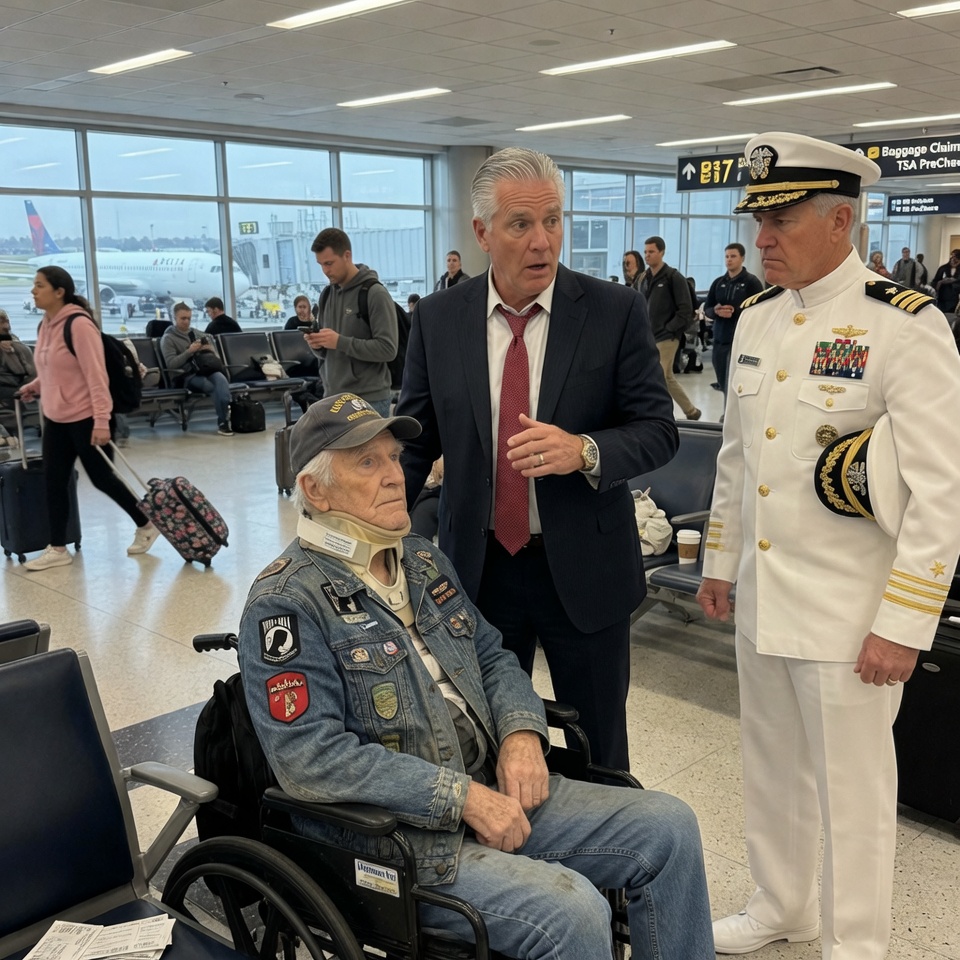 The Ultimate Betrayal and the Perfect Revenge: How a Forgotten, Wheelchair-Bound Navy SEAL Took Down a Corrupt United States Senator in the Middle of a Crowded Airport Terminal With Just a Single, Silent, 47-Year-Old Secret Hand Signal.