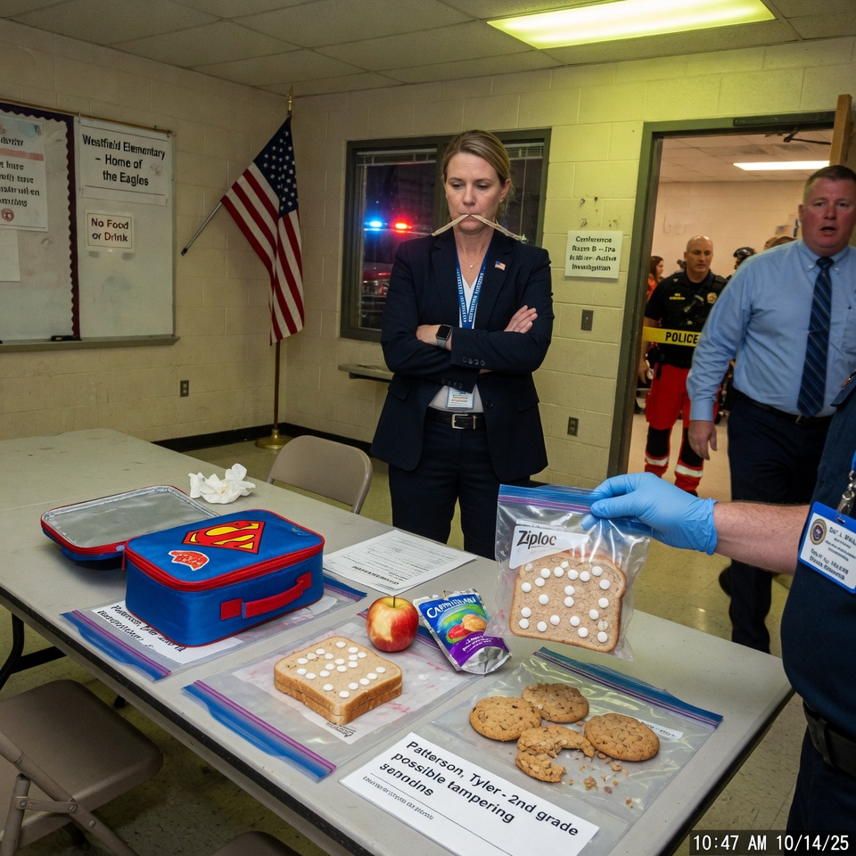 My son’s school called me at work. Come immediately. It’s an emergency. When I arrived, there were ambulances everywhere in the parking lot. The principal met me at the door looking pale. Who cooks for him? We found something disturbing in his lunchbox. He opened the lunch box on the table in front of me. My hands started shaking when I saw what was inside… BUT YOU’LL NEVER GUESS WHO WAS BEHIND IT. CAN YOU IMAGINE THIS BETRAYAL?