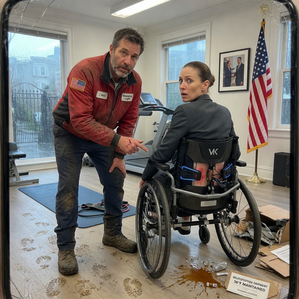 A BILLIONAIRE CEO WAS PARALYZED FOR 20 YEARS — THEN A SINGLE DAD DELIVERY DRIVER WITH MUDDY BOOTS SPOTTED THE CHILLING LIE HIDDEN IN HER $150,000 MEDICAL BRACE. WAS IT A DESIGN FLAW, OR ATTEMPTED MURDER?