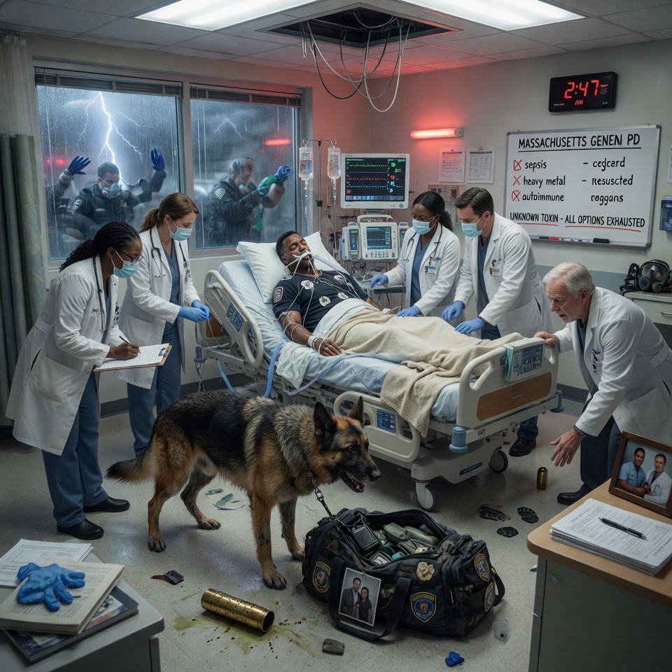 The Officer Was Minutes Away From Death, 20 Top Doctors Had Completely Given Up – Until His Loyal Rescue Dog Suddenly Grabbed His Bag And Exposed A Sinister, Unthinkable Secret Hidden In Plain Sight