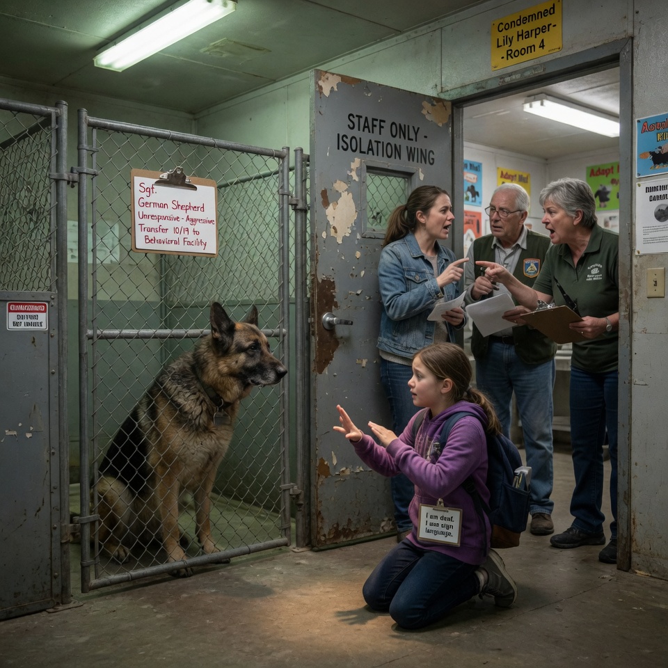 Every Dog Ignored the Deaf Girl’s Signs, But When She Walked Past the Shelter’s Darkest Isolation Wing, Kennel 11 Held an Impossible Secret That Would Change Her Life Forever.