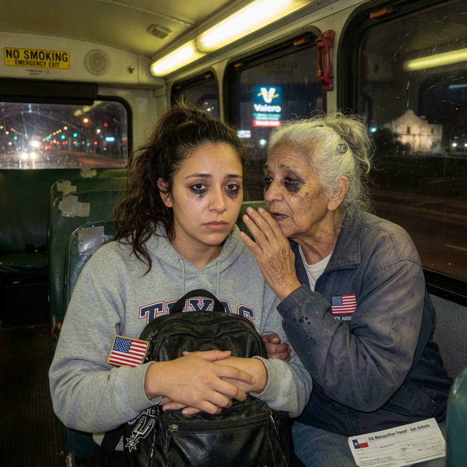 “I Gave My Seat to an Old Woman on the Bus. She Whispered, “PUT IT IN WATER BEFORE YOU WEAR IT.” A STRANGER’S CRYPTIC WARNING SAVED MY LIFE. BUT NOW I’M TRAPPED IN A CABIN IN THE MIDDLE OF NOWHERE WITH A MAN WHO JUST REALIZED I KNOW HIS SECRET. WHAT HAPPENS WHEN THE MASK SLIPS COMPLETELY?”””