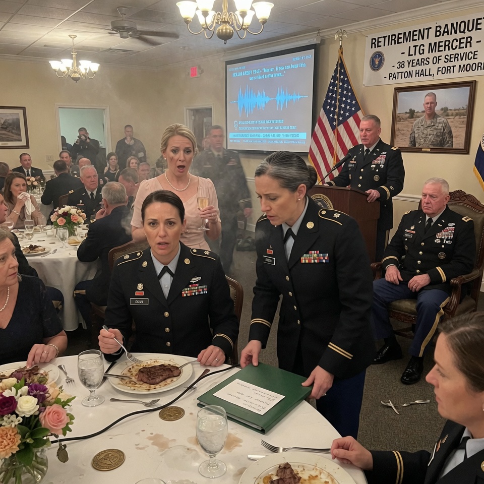 MY FATHER TOLD 200 GUESTS I WAS A DISGRACE WHO FROZE IN COMBAT. THEN A FOUR-STAR GENERAL STOOD UP, OPENED A FOLDER, AND PLAYED THE AUDIO THAT PROVED THE ARMY HAD LIED FOR YEARS. WHAT DID THAT RECORDING REVEAL?