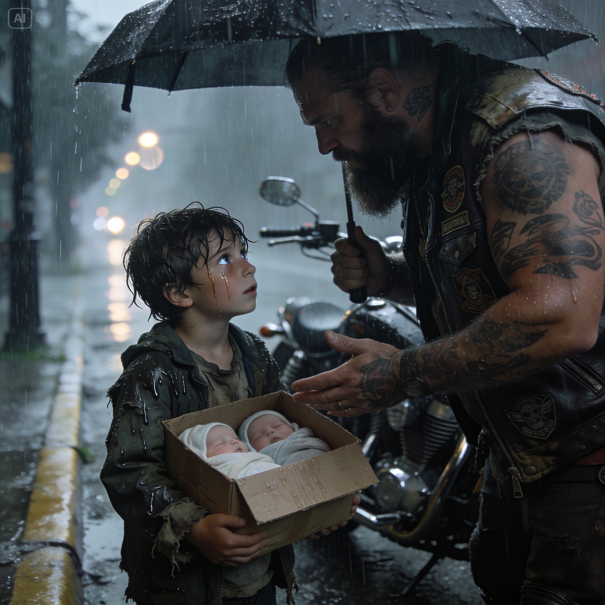 I thought the hardest part of my life was behind me, until a 6-year-old boy stumbled out of the morning mist carrying two tiny bundles, looked at me with eyes that knew too much, and asked a question that froze my blood.