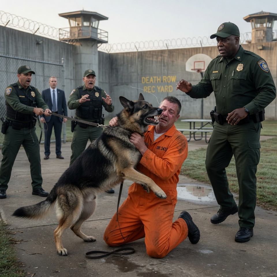 Hours Before His Execution in a Maximum-Security Prison, an Innocent Man Made One Final, Heartbreaking Request: To Hug His Loyal German Shepherd One Last Time. But When the Dog Walked Into the Yard, His Shocking Reaction to a Prison Guard Stopped the Execution and Uncovered a Terrifying Conspiracy.