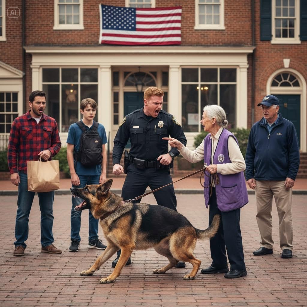 An Arrogant Young Police Officer Tried To Discard A “Broken” Police Dog At A Rural Animal Shelter. He Thought The Elderly Widow Sweeping The Floors Was Just A Lonely Grandmother—Until She Spoke One Single Word In A Foreign Language That Revealed A Classified Military Secret.