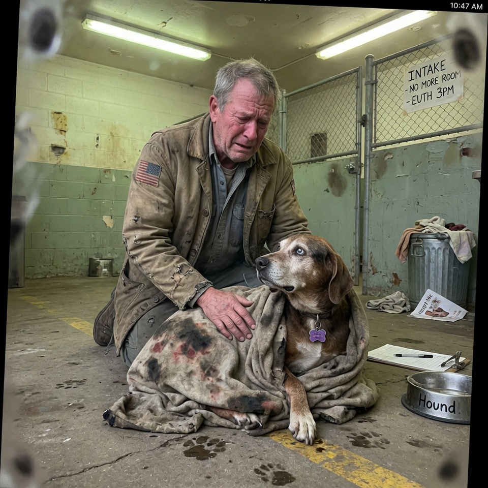 I Thought I Lost Absolutely Everything in That Devastating House Fire Years Ago, Including My Late Wife’s Beloved Service Dog. But When I Walked Into Our Local Animal Shelter in Ohio Last Tuesday, I Found a Faded Blanket That Revealed a Stolen Life, a Selfish Secret, and an Impossible Miracle.
