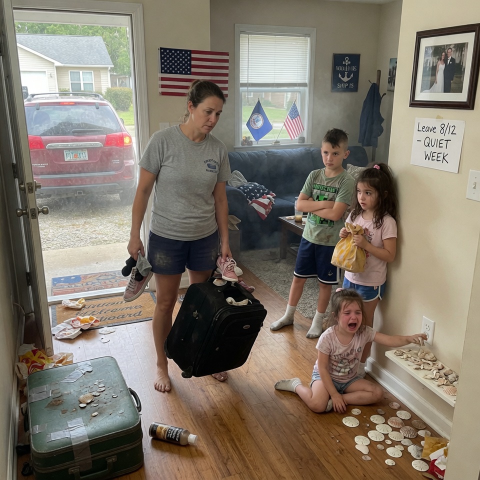 “YOU’RE IN THE NAVY, YOU KNOW HOW TO HANDLE CHAOS”—MY SISTER’S WORDS AS SHE FLED TO FLORIDA AND LEFT HER THREE KIDS IN MY DOORWAY. SHE THOUGHT MILITARY DISCIPLINE MEANT I’D JUST OBEY. SHE FORGOT ONE THING: WE KEEP RECEIPTS. WHAT DID I DO FOR TWELVE DAYS? SOMETHING THAT MADE HER SCREAM AT A LOCKED DOOR. DO YOU THINK FAMILY LOYALTY MEANS ACCEPTING THEFT?