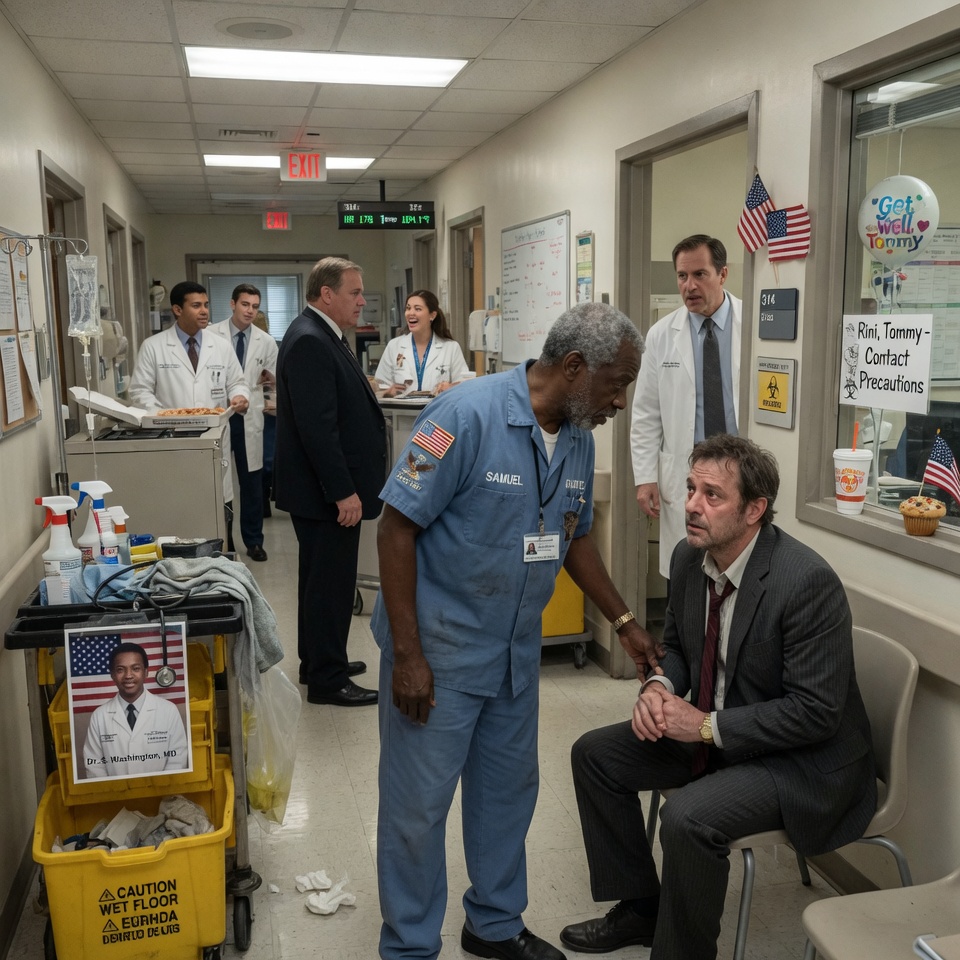 THEY LAUGHED WHEN THE OLD JANITOR INTERRUPTED THE CONSULTATION. “”GET BACK TO YOUR MOP,”” THEY SNARLED. BUT NONE OF THEM KNEW HE’D FORGOTTEN MORE MEDICINE THAN THEY’D EVER LEARN.
