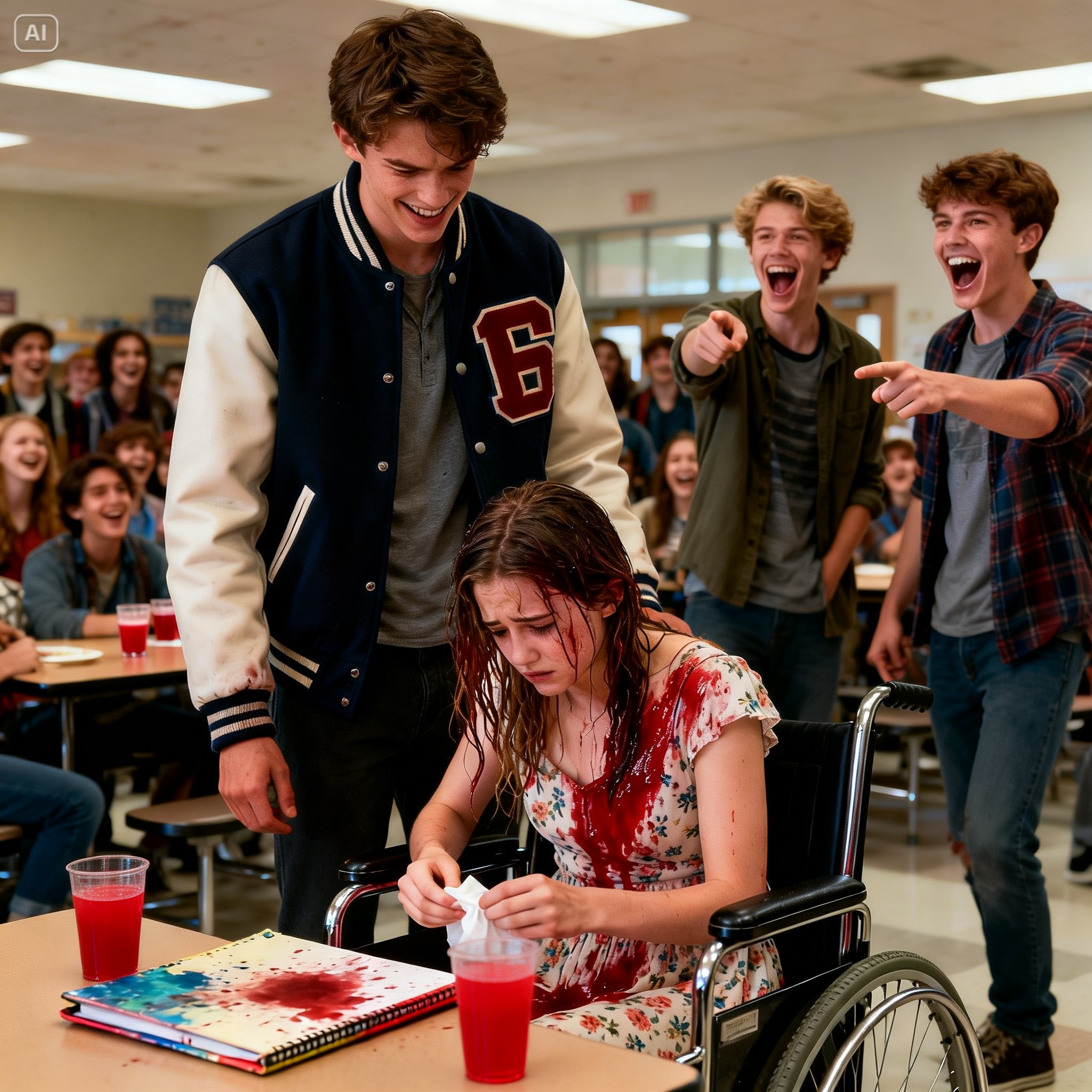 The Silent Storm of Lincoln High: They thought Emily was an easy target, a girl in a wheelchair whose voice had been drowned out by their laughter. They didn’t realize I was watching from the shadows, carrying the weight of a Chicago past they couldn’t imagine. When the red punch spilled, the reckoning began