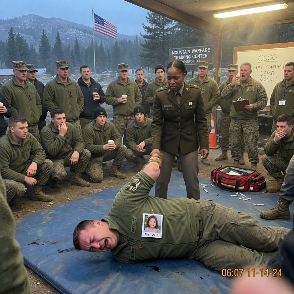 “HE CALLED ME A DIVERSITY HIRE IN FRONT OF 150 MARINES — WHAT HAPPENED 2.4 SECONDS LATER ENDED HIS CAREER. BUT IT’S WHAT I DID AT THE HOSPITAL THAT REALLY BROKE HIM. CAN A MOMENT OF VIOLENCE ACTUALLY SAVE A FAMILY?”