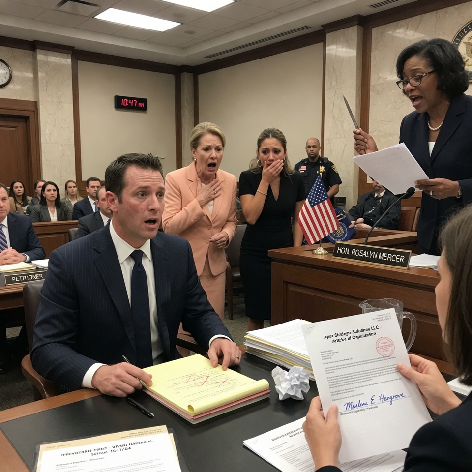MY HUSBAND, A LAWYER, LAUGHED IN COURT AND DEMANDED MY $12M COMPANY—UNTIL I HANDED THE JUDGE AN ENVELOPE THAT MADE THE BAILIFF LOCK THE DOORS. WAS ONE ENVELOPE ENOUGH TO BURY THEM ALL?