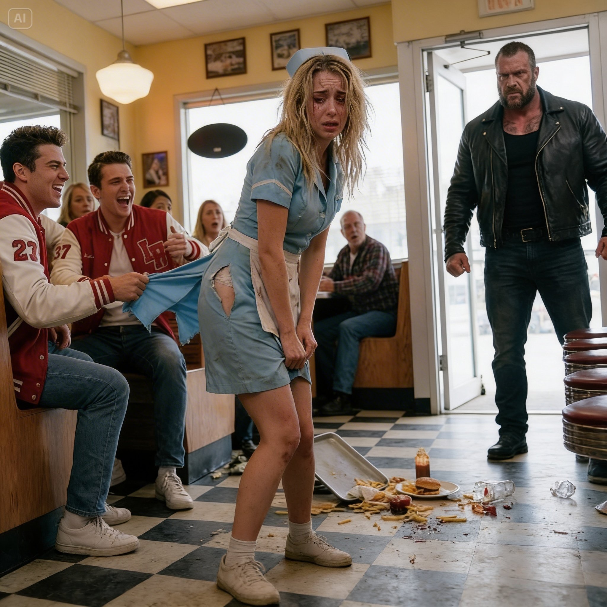 When The Mayor’s Son Ripped A Waitress’s Skirt, The Legend Of ‘Ironside 68-Year-Old’ Returned To Protect The Town One Last Time.