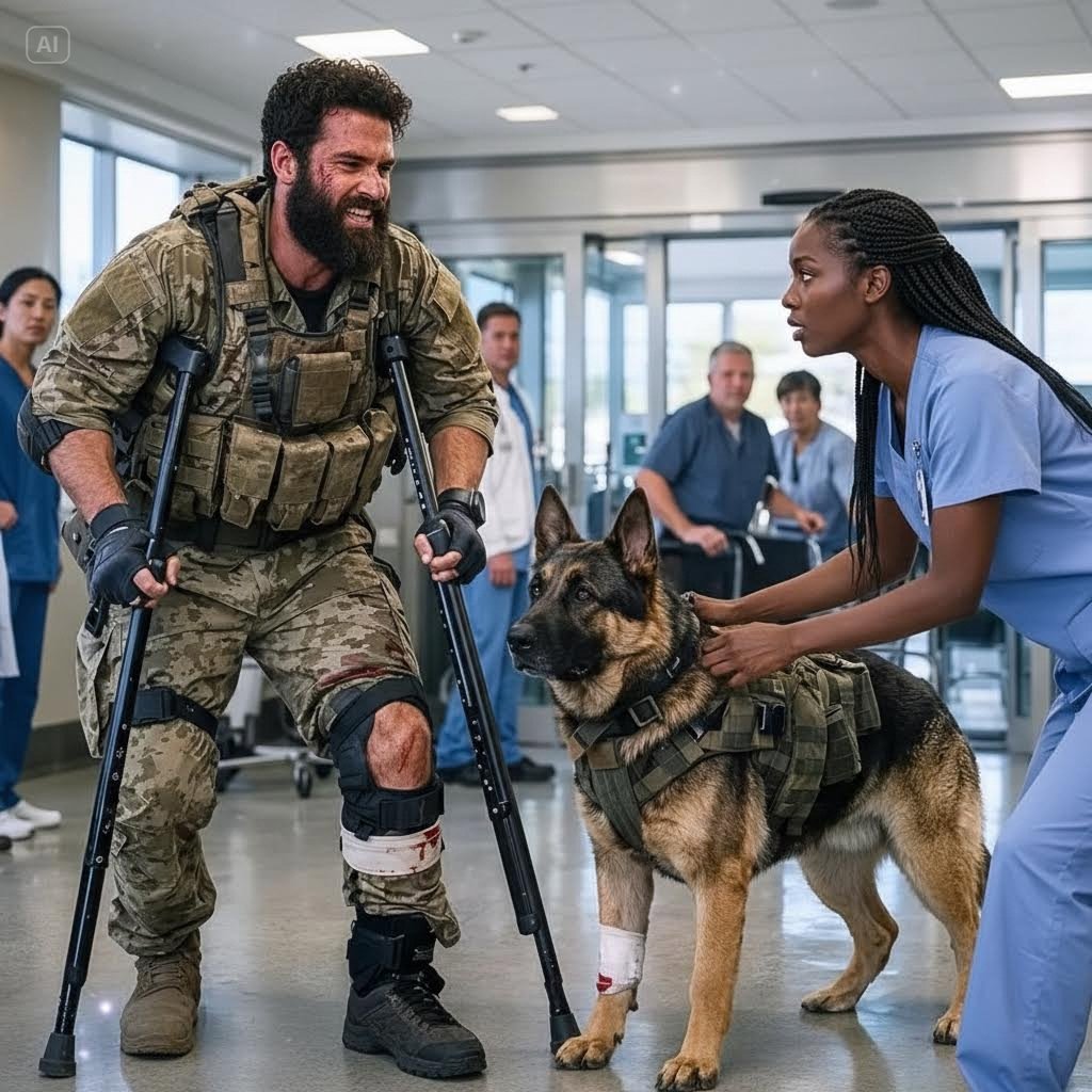 When a disabled Navy SEAL and his tactical K9 stumbled into a Seattle ER at 3 AM, the nurses thought it was a medical crisis—until the dog froze in a lethal “point,” revealing that the real predator was already inside.