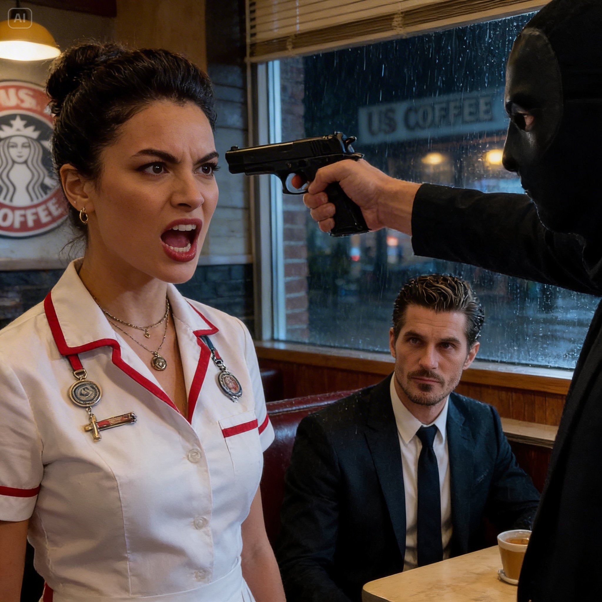 When Three Armed Masked Men Stormed My Chicago Diner, I Didn’t Scream Or Run—But The Dangerous Man Watching From The Corner Booth Realized My Deadly Secret Before I Did.