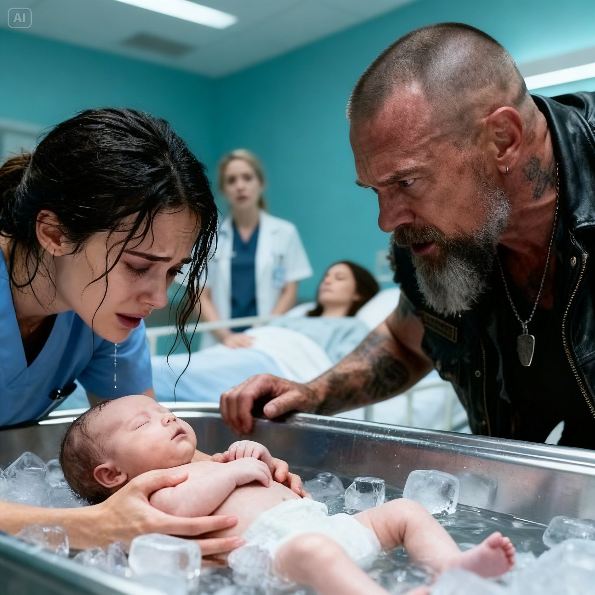 “Your Baby Is De@d,” The Doctor Coldly Told The Heavily Tattooed Hells Angel, Until A Struggling, Injured Nurse Performed A Miracle In A Chicago ER That No One Believed Was Possible!