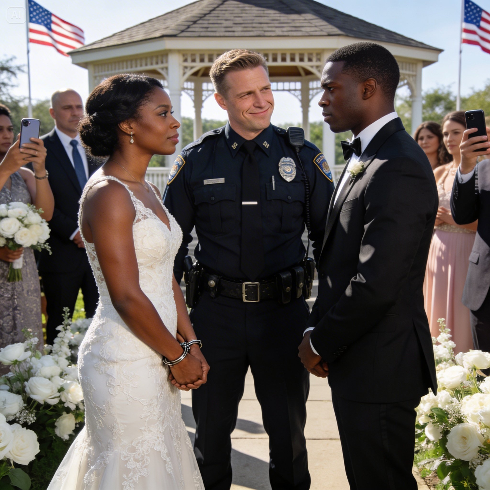 The Heart-Stopping Moment A Rogue Officer Arrested The Mayor At Her Wedding, Unaware The Groom Was His Own…