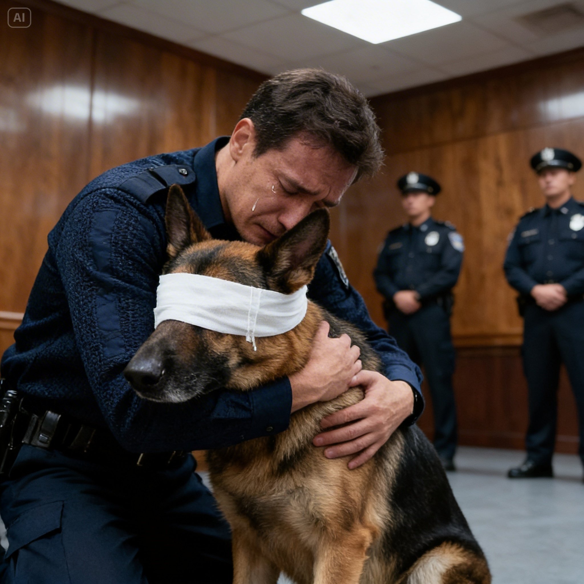 The Blind K9 Was Minutes From Euthanasia Until His Handler Revealed a Secret That Shattered the Precinct…