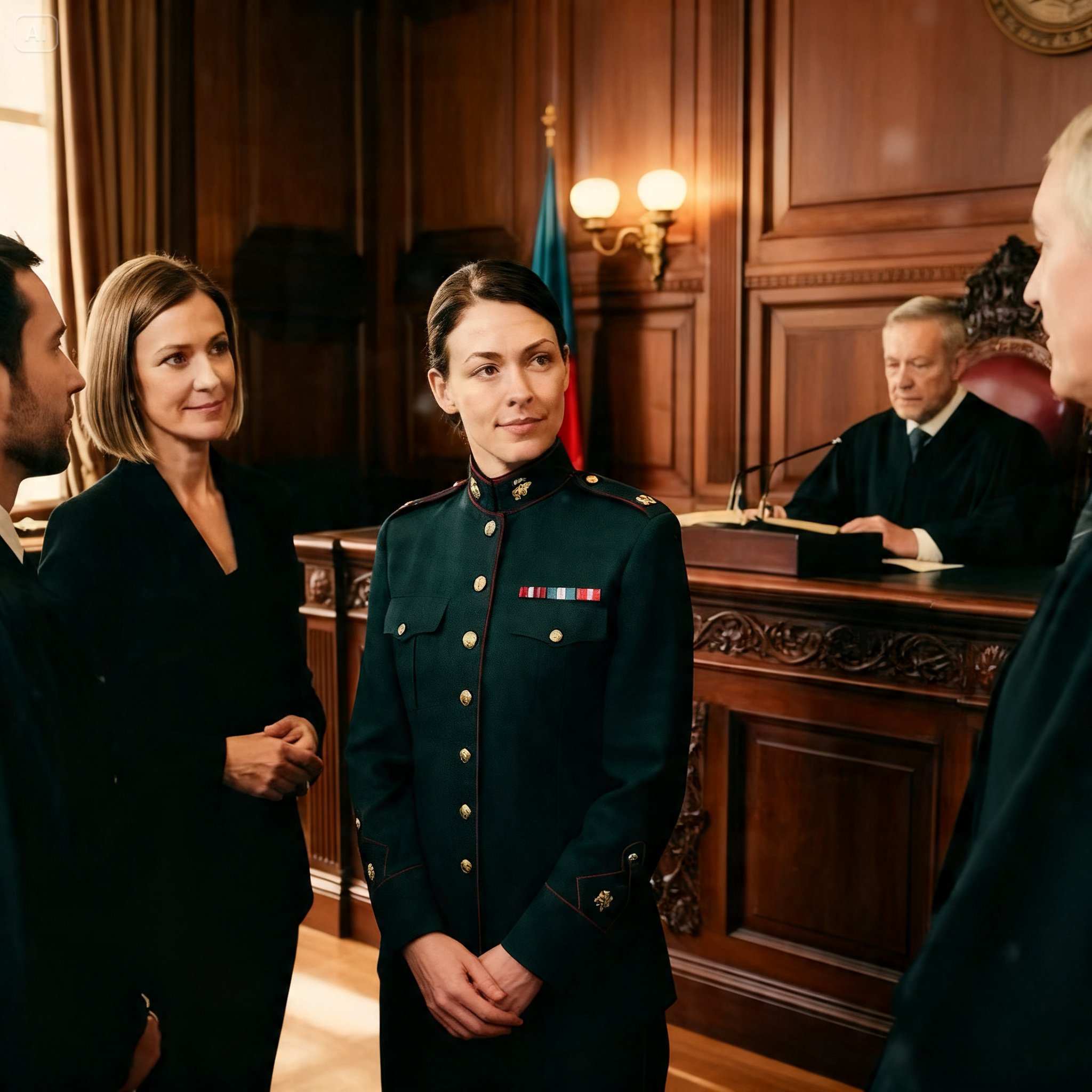 A 12-Year-Old Girl Stood Before a Courtroom Full of Skeptics and Said Her Mother Was a Navy SEAL — Then the Doors Opened and Nobody Was Laughing Anymore…