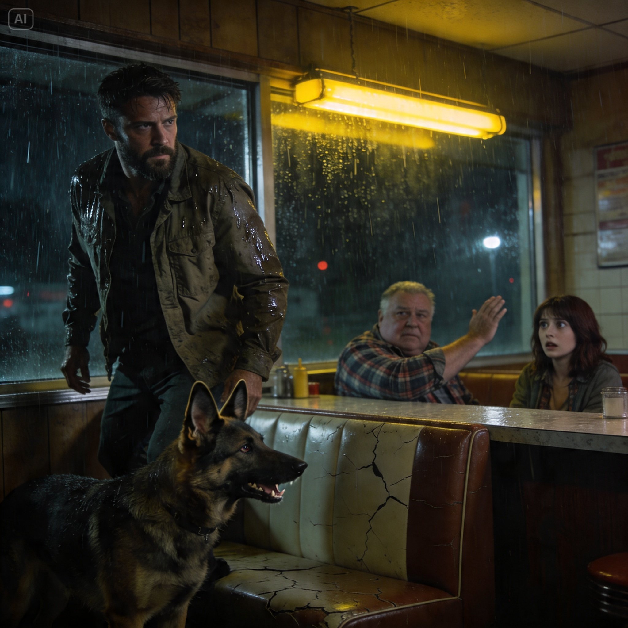 She Spent 20 Years Trapped Inside A Roadside Diner At Mile 47 — Then A Navy SEAL And His K9 Walked In From The Rain And Changed Everything She Ever Believed About Her Own Life!