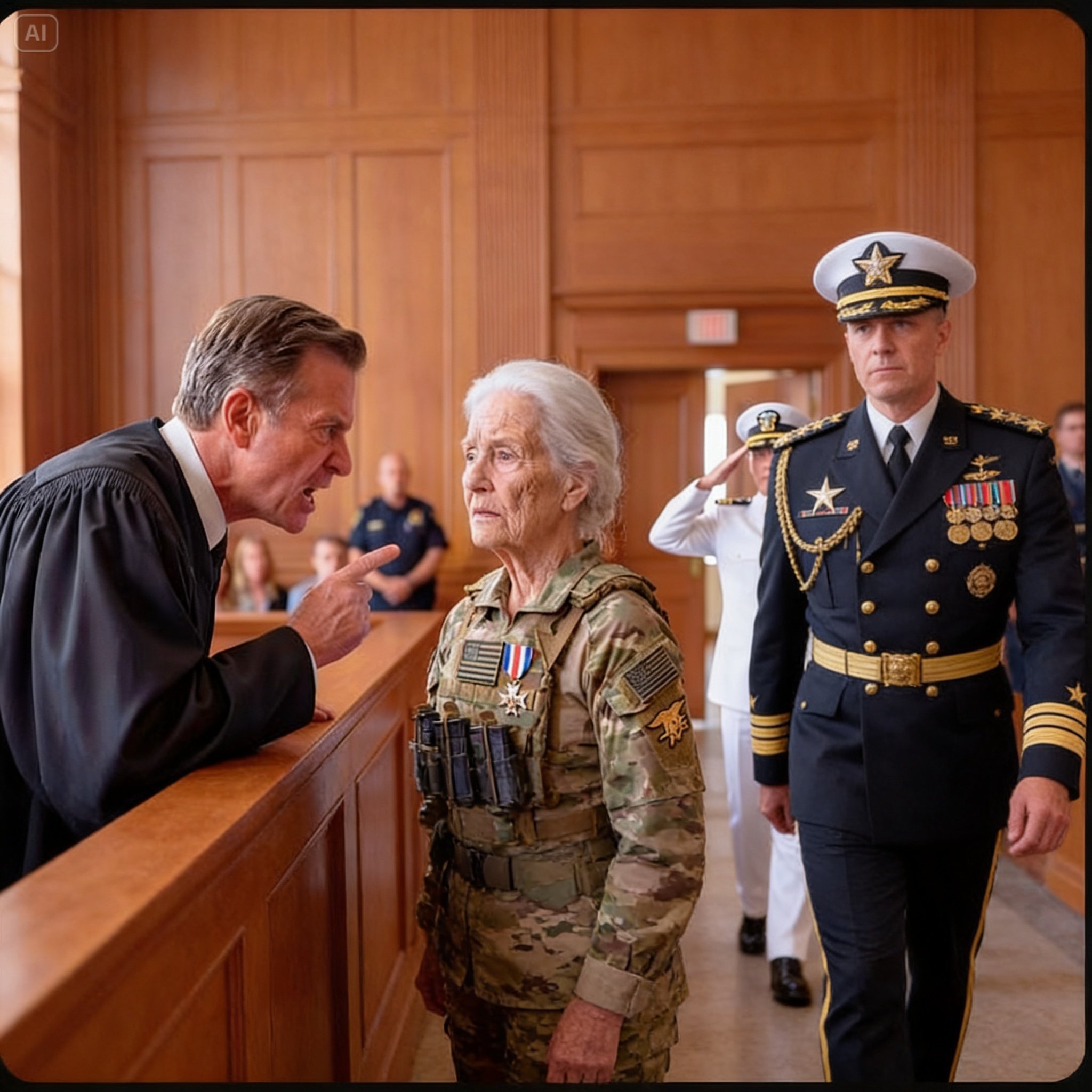The Judge Called Her Medal “Costume Jewelry” — He Had No Idea a Four-Star General Was Already on His Way!