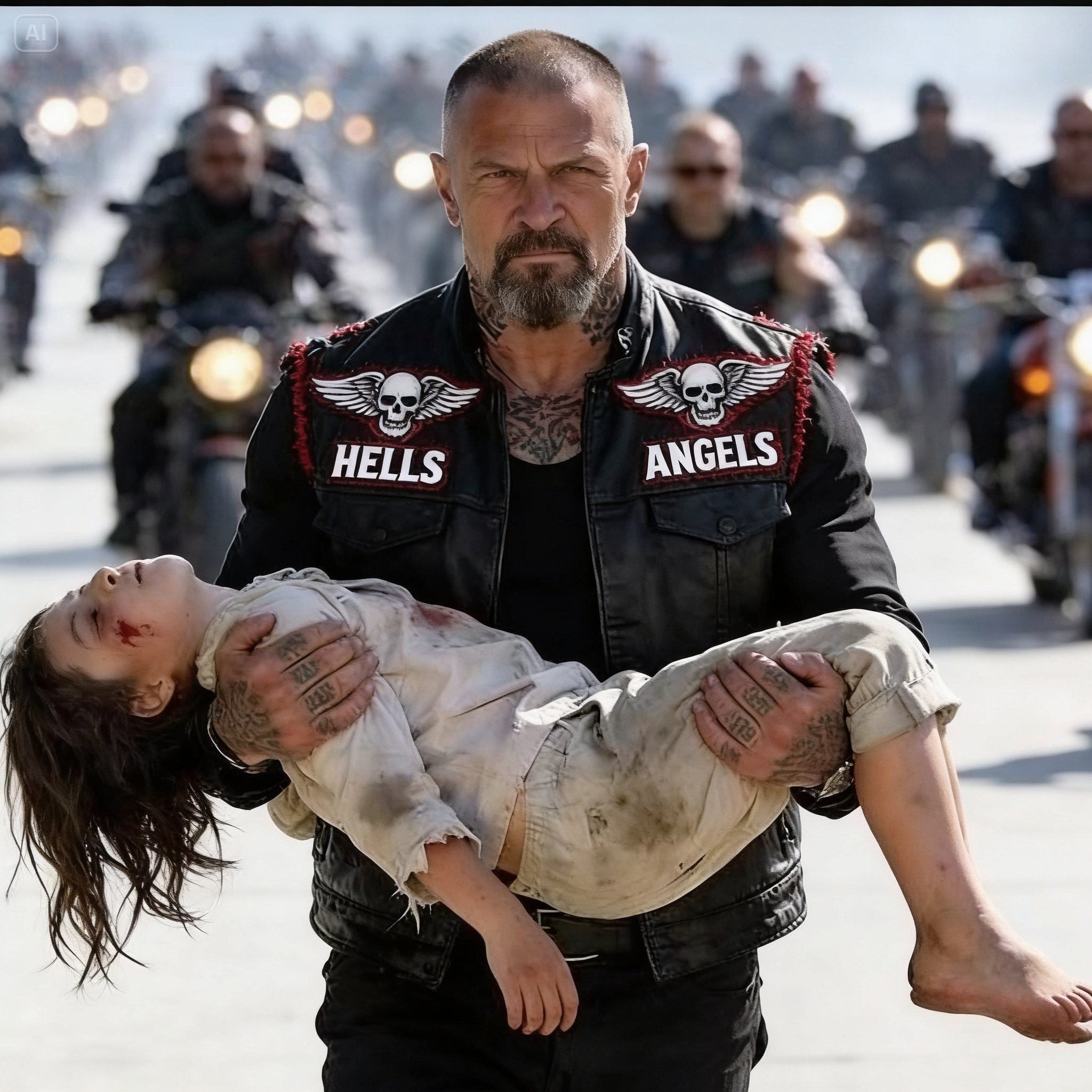 His Daughter Was Beaten Unconscious Behind A Diner — One Hour Later, 399 Motorcycles Rolled Into Town And Nobody Was Ready For What They Did!