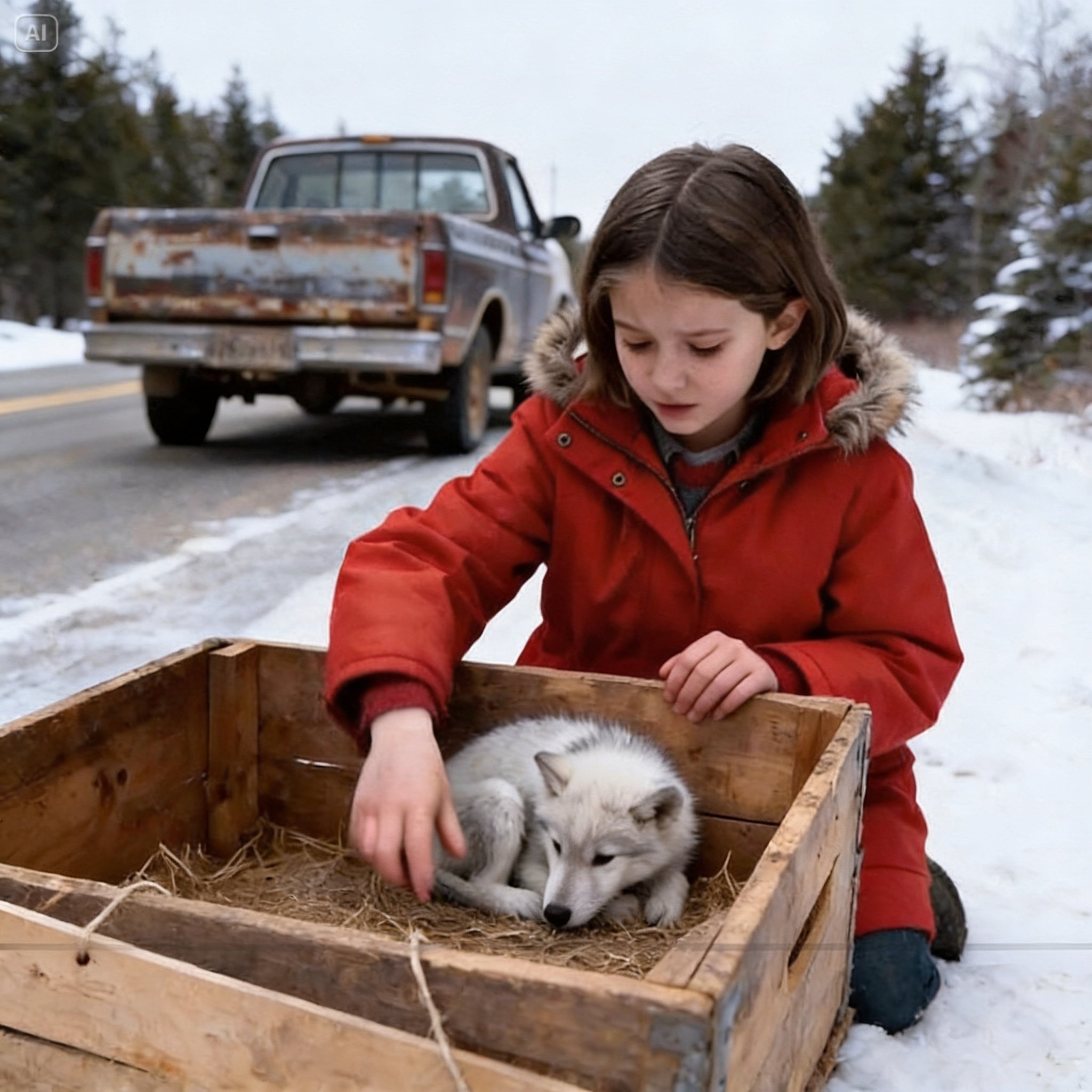 She Was 8 Years Old With One Dollar Left. She Spent It On A Dying Animal In A Wooden Crate. She Didn’t Know She’d Just Bought A Wolf. She Didn’t Know That Wolf Would One Day Save Her Life