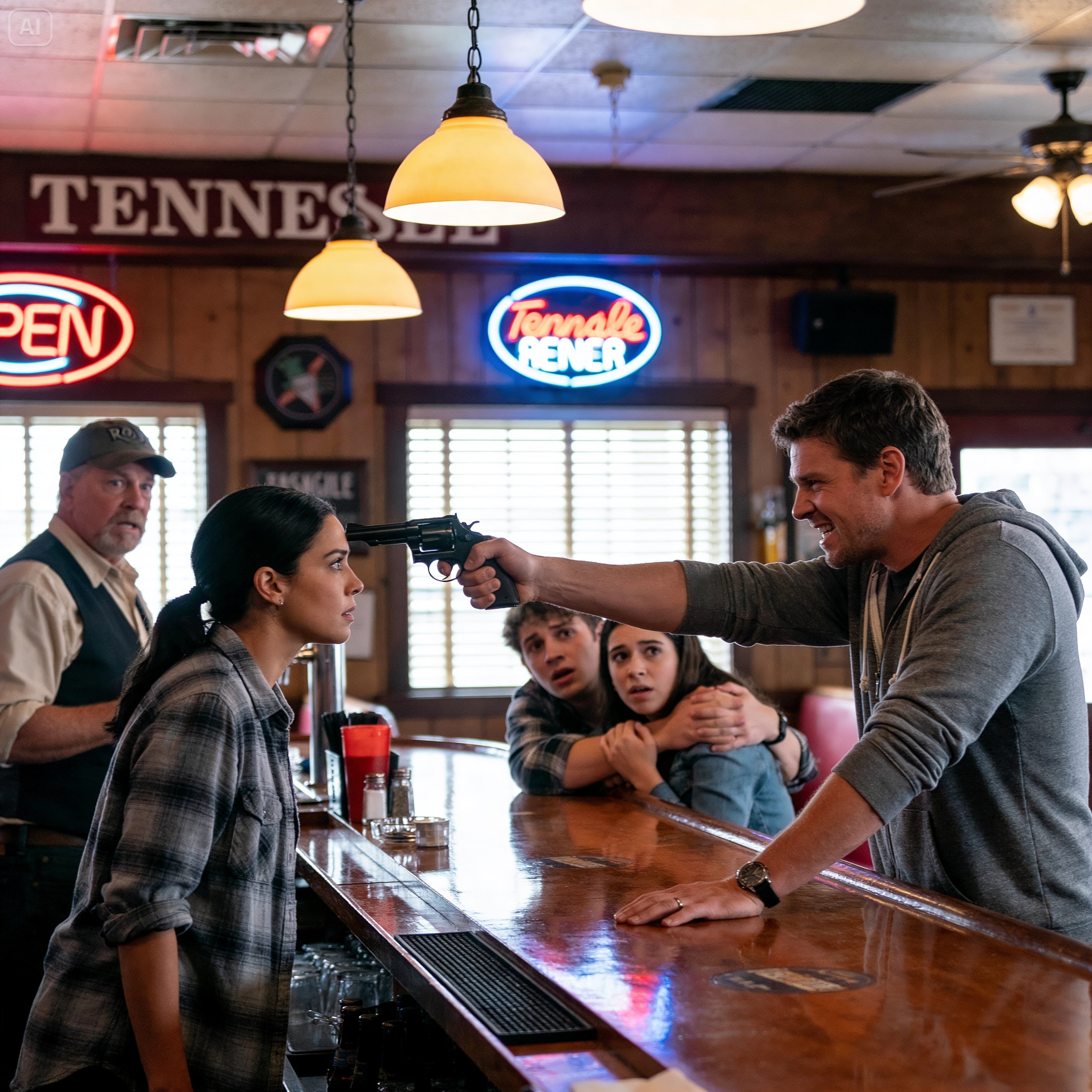My Exhausted Face Made Them Think I Was a Victim, But The Millisecond The Leader Smirked At Me, I Knew I’d Have To Turn This Quiet Bar Into a Combat Zone.