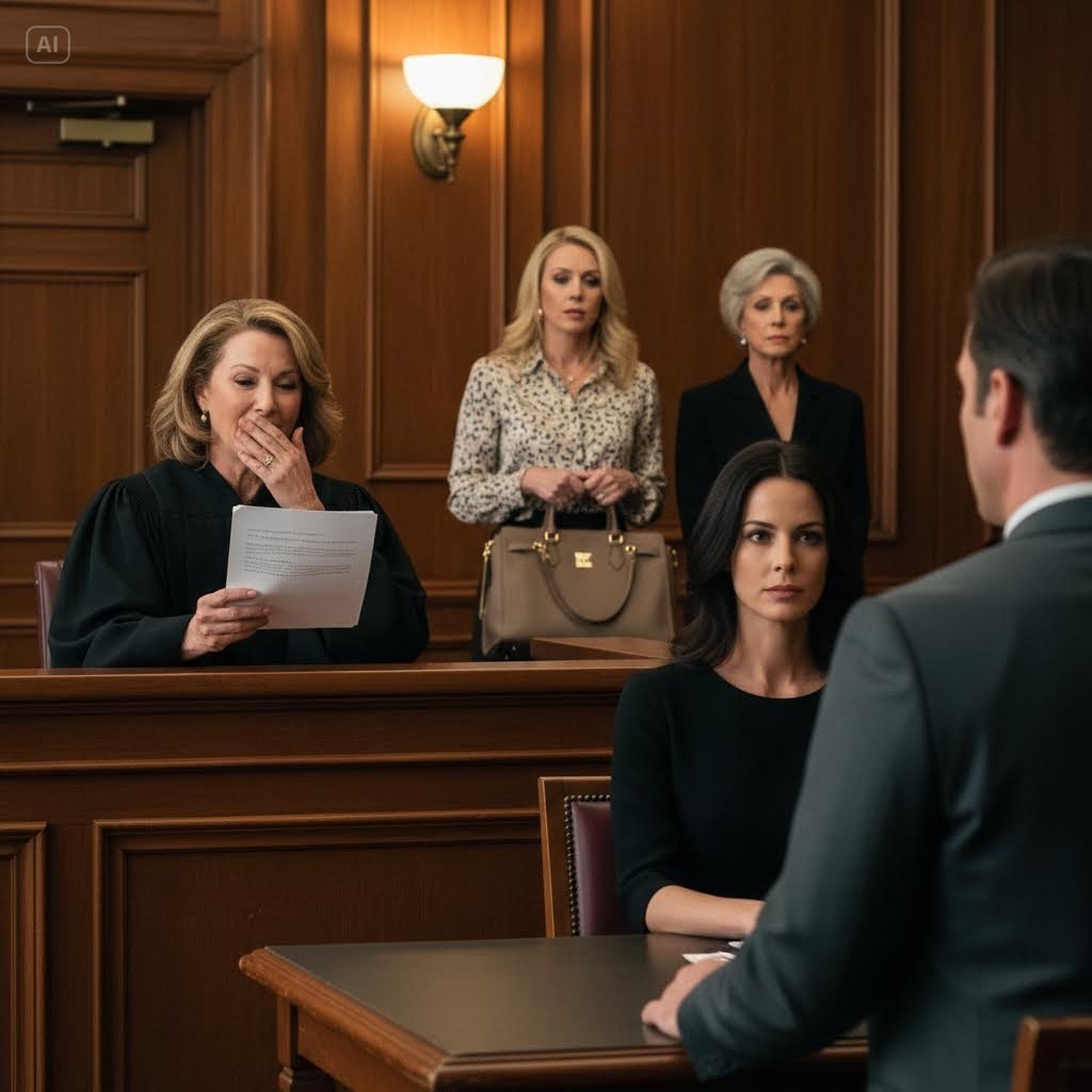 She Sat In Divorce Court Like A Good Little Wife — Then The Judge Read Her Letter And Laughed So Hard She Had To Take Off Her Glasses