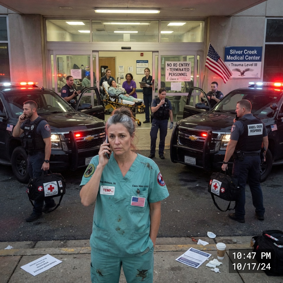 “THEY FIRED ME FOR SPEAKING UP. MINUTES LATER, THREE BLACK SUVS WITH FEDERAL PLATES SCREAMED INTO THE PARKING LOT AND A VOICE BOOMED, ‘WE ARE LOOKING FOR ANGEL SIX.’ I STEPPED FORWARD. WHAT HAPPENED NEXT LEFT THE HOSPITAL SHAKEN. CAN ONE NURSE’S SECRET PAST SAVE THE LIVES THEY TRIED TO WRITE OFF?”
