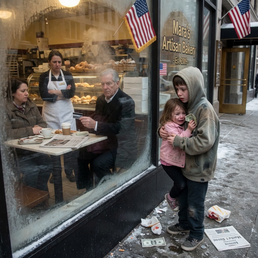 SEEING THE BOY BEGGING FOR YESTERDAY’S BREAD—A STRANGER IN THE BLACK SUIT REVEALED TO HIM A 13-YEAR MIND-BLOWING SECRET