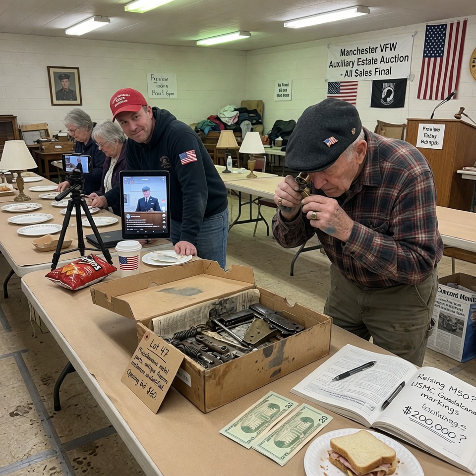 Estate Sale Had a Box of Rusty “Junk Parts” for $60 — The Old Veteran Built It Into a WWII Treasure