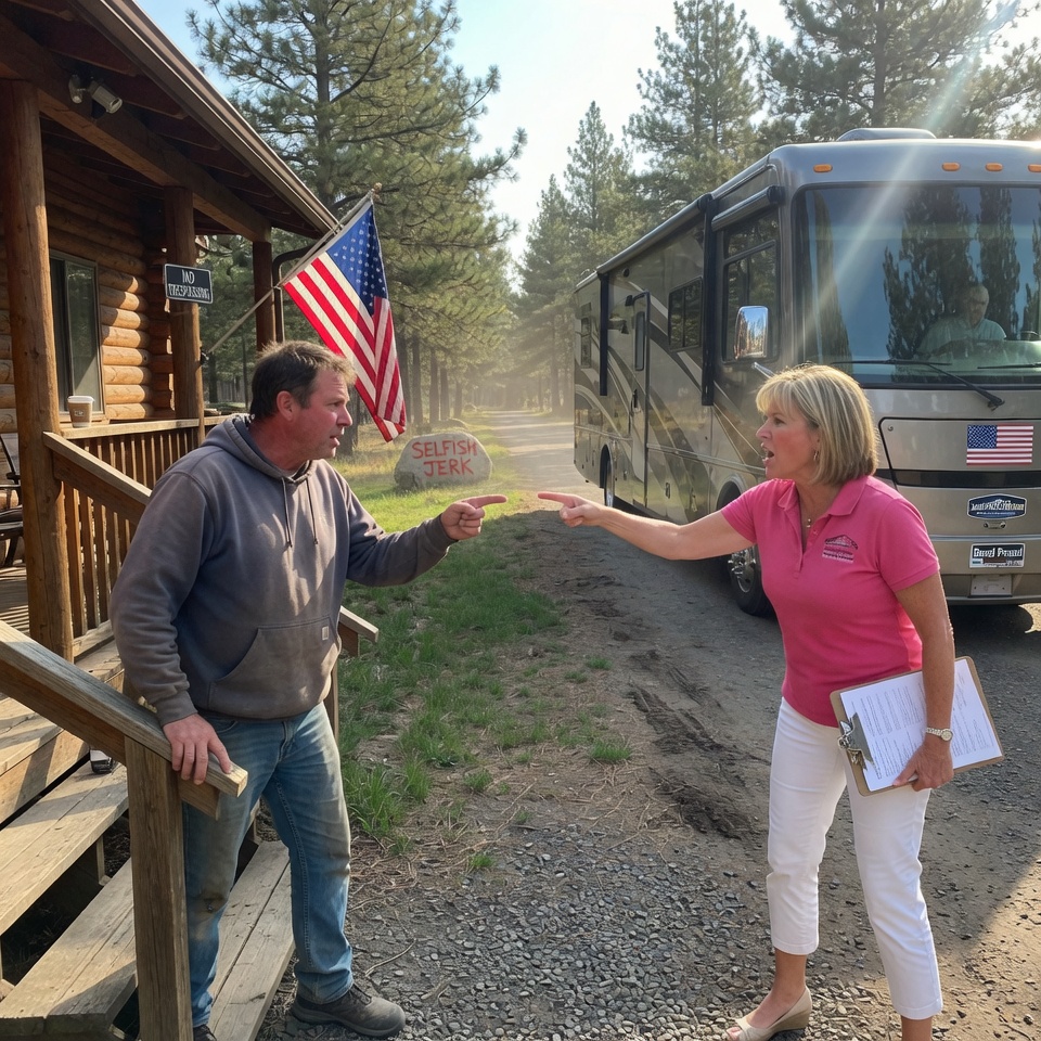 A STRANGER TOLD ME MY PROPERTY WAS A “COMMUNITY SHORTCUT” AND OFFERED ME FIVE HUNDRED DOLLARS TO BULLDOZE MY YARD. I LAUGHED, BUT THE MIDNIGHT GRAVEL DUMP WAS ONLY THE BEGINNING. HOW FAR WOULD YOU GO TO DEFEND YOUR SANCTUARY?