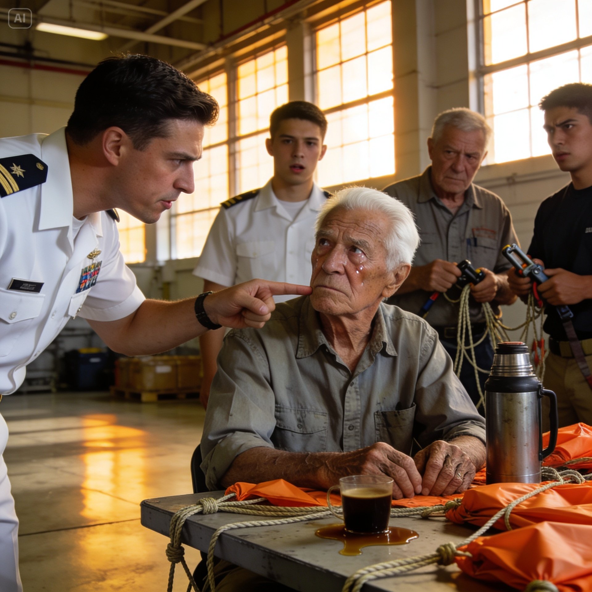 The lieutenant pointed at the faded ink on my neck and called it a jailhouse tattoo in front of everyone. He didn’t know it was put there in a torpedo room by men who never came home.