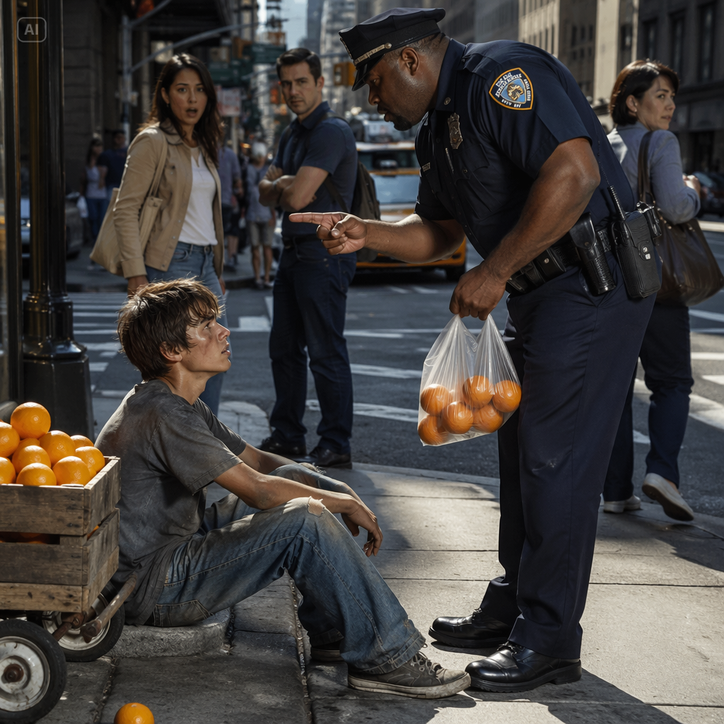 A police sergeant slapped a hungry orphan for asking to be paid for his oranges. The next day, a captain stepped out of a coffee shop with a hidden camera and said four words: he is my brother.