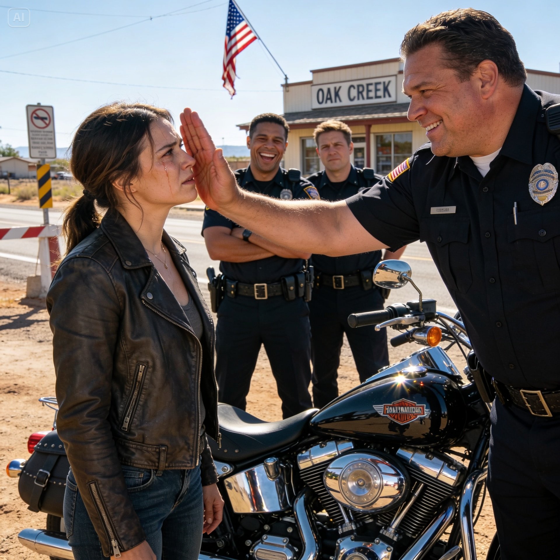 A police sergeant slapped me and pulled my hair at a checkpoint. Then the captain asked my name, and I placed my district attorney badge on the table.