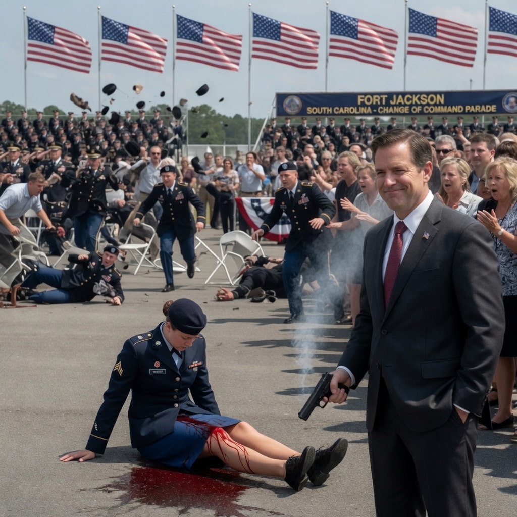 I survived a war zone only to be shot by my own stepfather at my military pinning, but what I did next left him completely speechless.