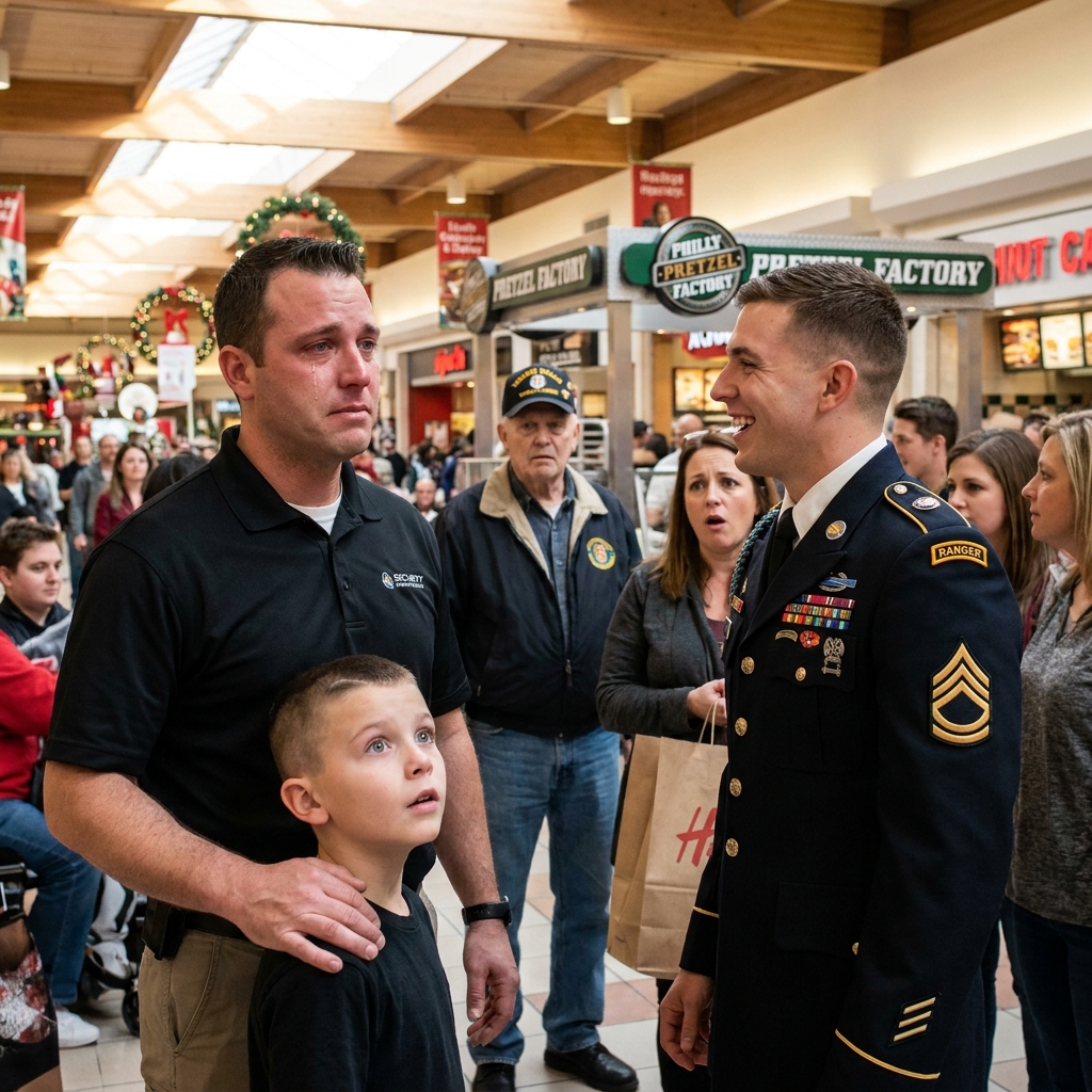 My son pointed at the man in uniform at the mall and said Dad look a real Ranger. He was wearing three Combat Infantry Badges and you can only earn one per war.