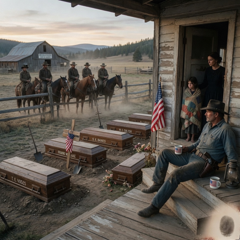 “Dig Your Grave,” 6 Armed Men Told the Widow… Unaware Her Brother Was the Famous Gunslinger