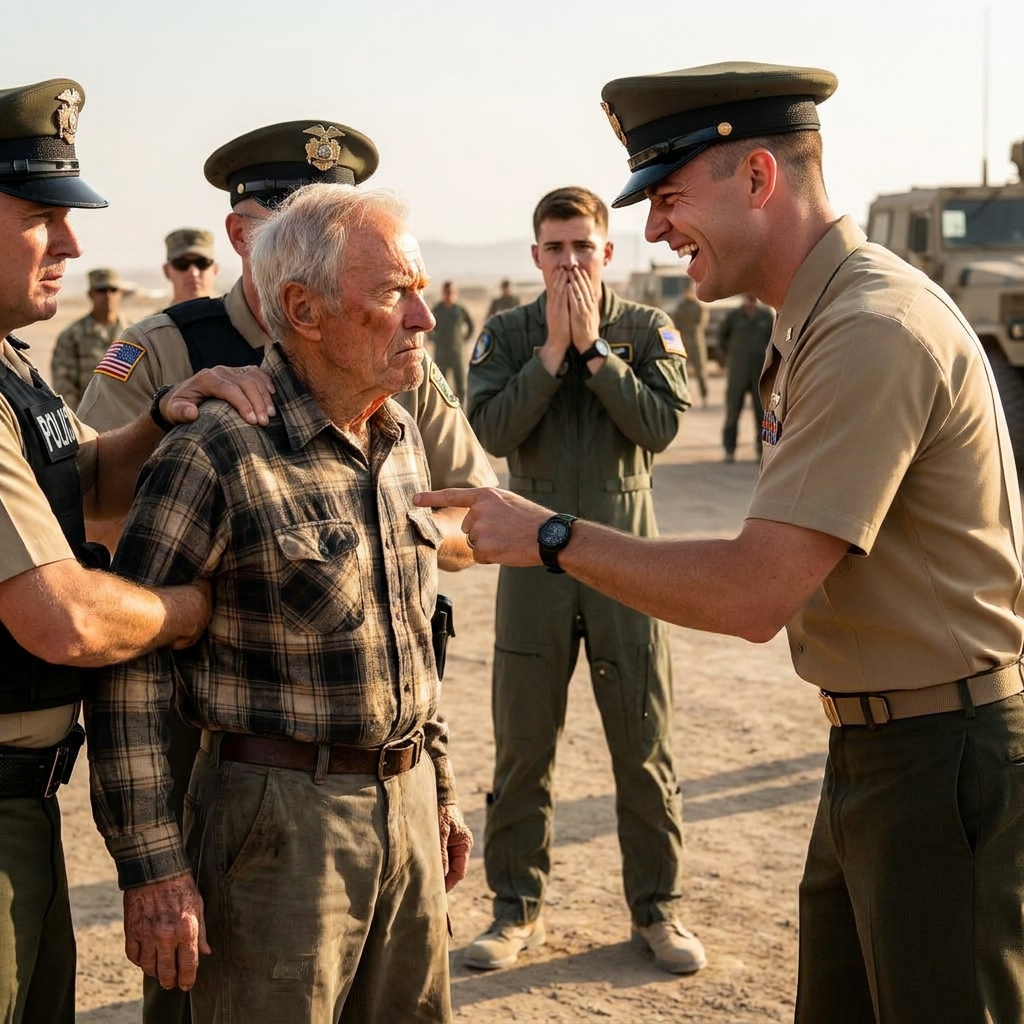 A junior lieutenant ordered my public arrest for touching the engine of a dead helicopter. I watched him pull out his radio, knowing my name was on page one.