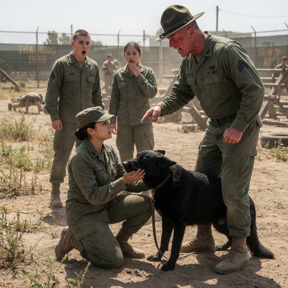 My lieutenant ordered my traumatized military dog euthanized for failing every basic drill. I walked up to the vicious animal and whispered one single word. Everyone stopped breathing entirely.