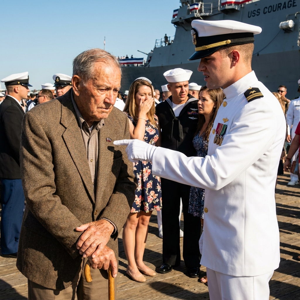 My lieutenant knocked my hand off his shoulder in front of the entire ship at Fleet Week. He pointed at the piece of shrapnel on my lapel and asked if I got it for perfect attendance at bingo.