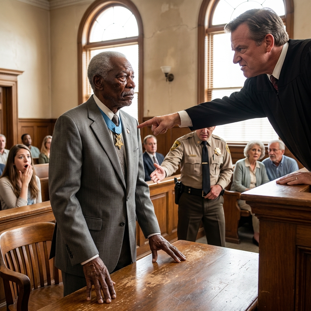 A judge told me my Medal of Honor was a bauble and threatened to hold me in contempt if I didn’t take it off. I watched the bailiff reach for my chest. Then I heard the doors. The general had brought his flag.