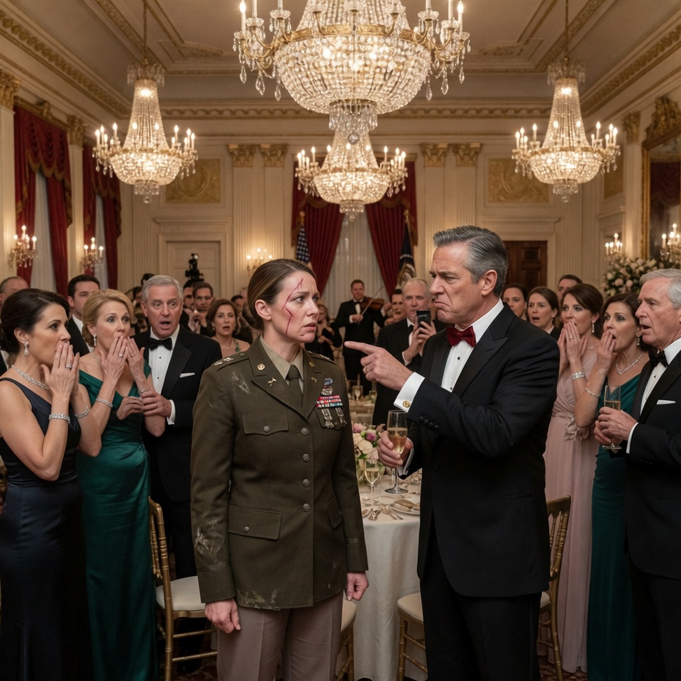 My sister and I were shunned at a billionaire’s gala for my battle scars, but what we uncovered in a classified CIA bunker left everyone speechless!